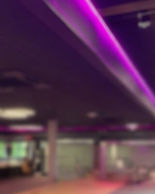 New gym refurb pic half way through with a blurred filter