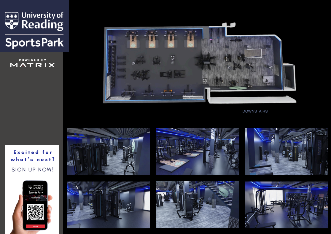 Design of new gym upstairs